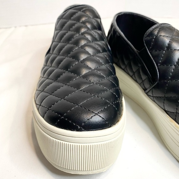 Candies Women’s Quilted Platform Sneaker Loafer in Black Size 9 - Picture 6 of 14